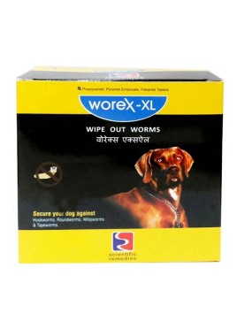 Beaphar Worex XL Wipe Out Worms Dog Dewormer - 2 Tablets